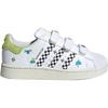 Adidas Originals Superstar 2 Low top Kids' Skateboarding Shoes White Green Sneakers JS2469
