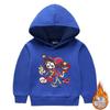 New Style Velvet-Enhanced Hooded Sweatshirt Two-Piece Set for Boys and Girls - Thick Warm Clothing for Autumn and Winter