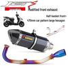 SYM JETS 125 Stainless Steel R77 Exhaust Pipe: Non-destructive Direct Fit Modification