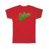 Cadeau T-shirt : Eritrea Vlag Varsity Script Honkbal Beisbol Land Trots