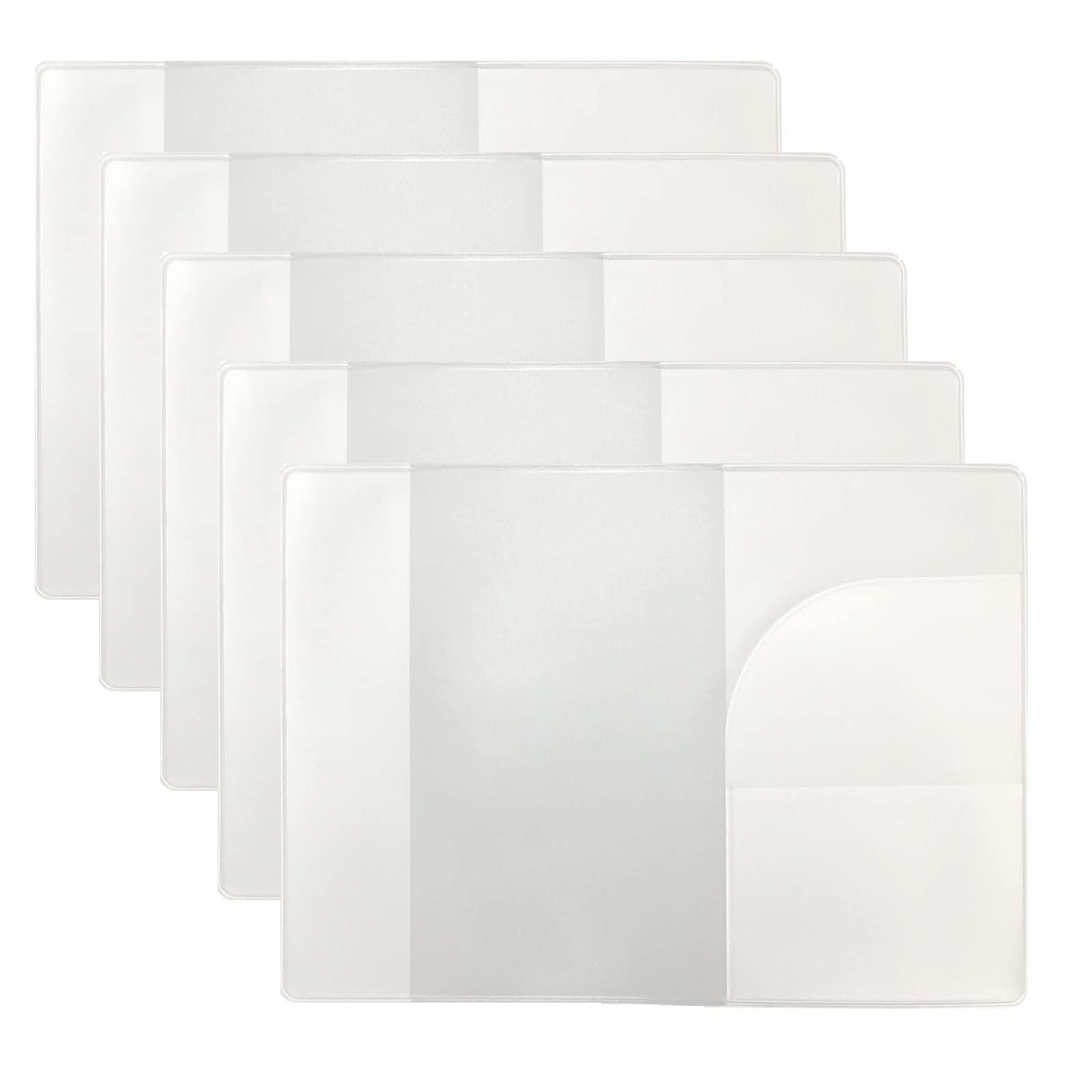 

Samcos Прозрачный защитный набор для паспорта из 5 штук Тонкий защитный чехол для паспорта Портативный и удобный чехол, Обложки, Винил, Водонепроницаемый, Пыленепроницаемый,