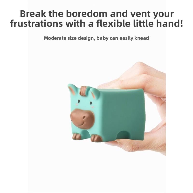 Baby Identify Animal Fruits Silicone Building Blocks Educational Chewing Toy For Early Learning And Sensory Development
