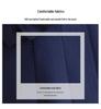 Trendy Navy Blue Wool Trench Coat for Work - Mid-Length, Petite Fit
