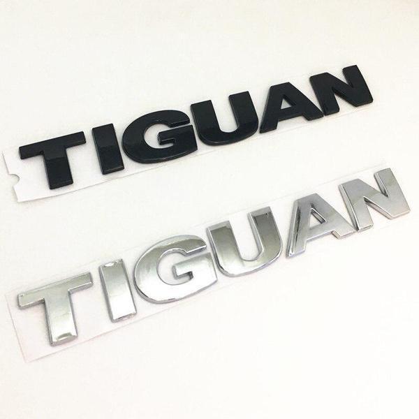 

Черный/серебристый автомобиль tiguan задний бампер багажник буква автомобильный стиль наклейки эмблема переводные картинки английский алфавит логотип авто аксессуары серебряный