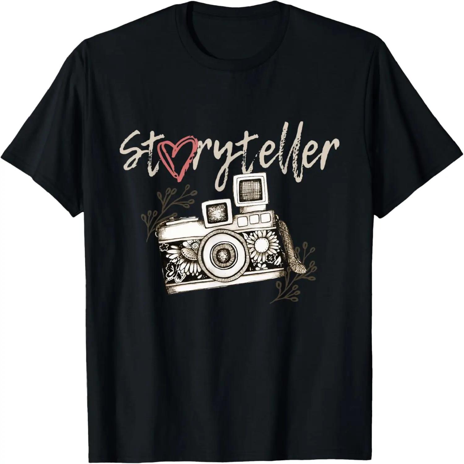 Storyteller Camera Photography Photographer Cool T-Shirt S чёрный