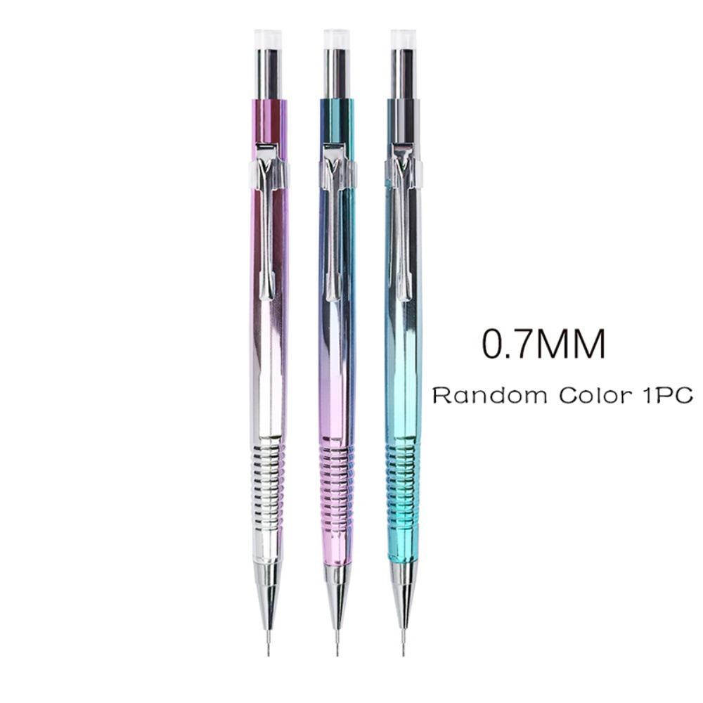 Kvalitní kovová mechanická tužka Dvojitá hlava 0,5/0,7/0,3/0,9 mm Propisovací tužka 2 v 1 Kuličkové pero Studenti