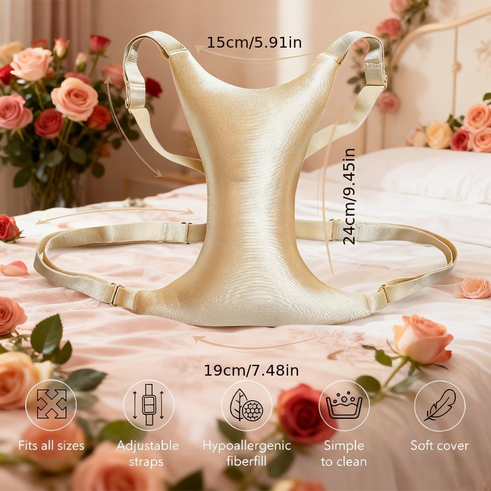 Sleeping chest pillow chest pad washable nursing bra artifact chest pillow (Gold,M) золотой