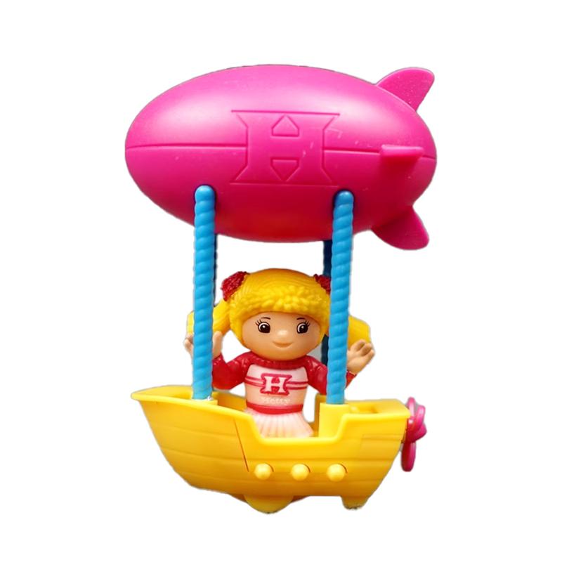 EA1 HETTY Balloon Dirigible Airship EA1 Pendulum Toy Figurines Wheels Are Movable Girl Can Swing Tabletop Ornament