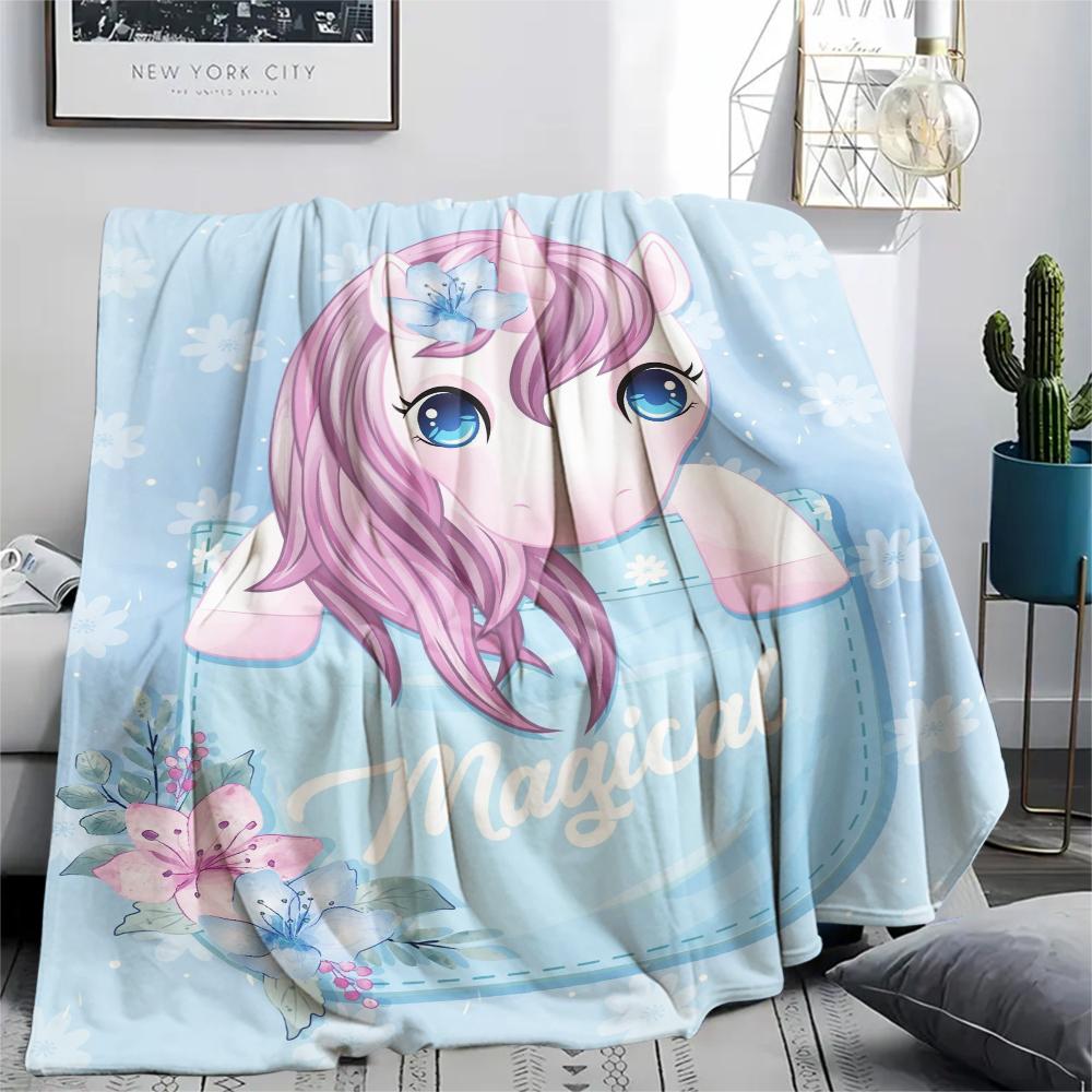 1 Stück Flanelldecke mit Cartoon-Druck, Hohe Qualität, Bequem für alle Jahreszeiten, Heimdekoration, Wärme und Komfort, Perfekt als Weihnachts- oder Geburtstagsgeschenk