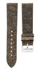 Watch Dark Silver 9828115 [FONDERIA] Band, Leather, Brown, 22mm, Buckle, 22-P