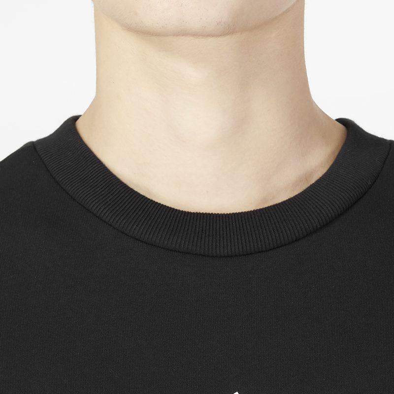Adidas Sweatshirts Men's Black Crew Neck Moderate Regular HJ7846