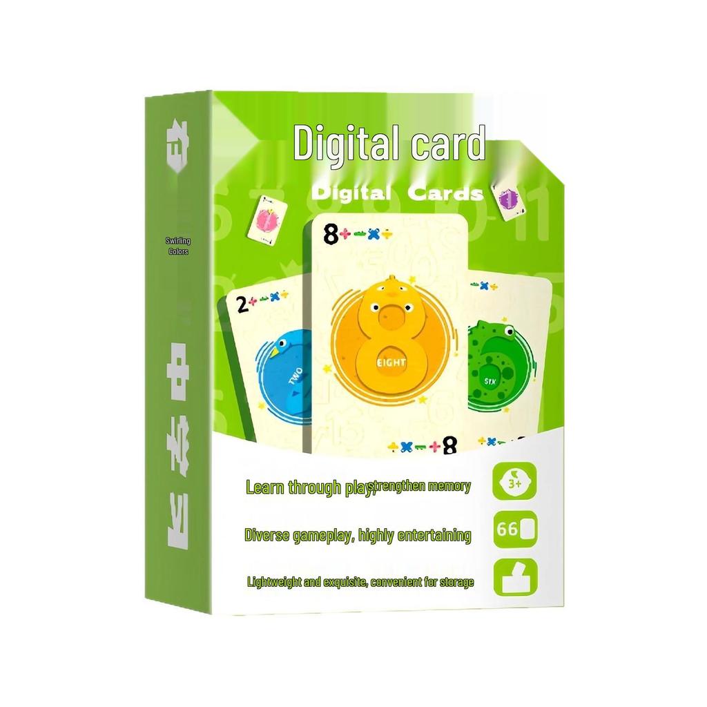 Digital Math Card Game for Children: Early Education In Addition, Subtraction, Multiplication & Division