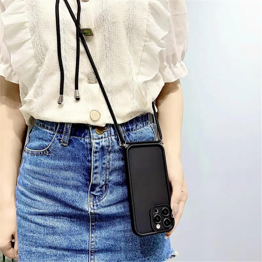 Zachte Telefoonhoesje Voor Xiaomi Mi POCO X6 X5 X3 F6 M6 Pro NFC POCO C65 Verstelbaar Crossbody Halsketting Koord Siliconen Cover POCO X3