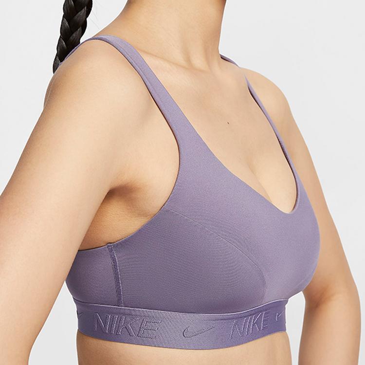 Nike Indy High-Support Solid Letter Training Breathable Sports Bra Women Underwear Dawn FD1069-509
