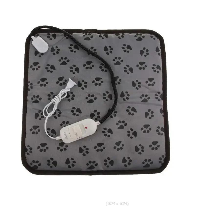 Adjustable Heating Pad Pet Dog Cat Puppy Mat Bed Pet Waterproof Bite-resistant Wire Electric Warmer Pad Power-off Protection