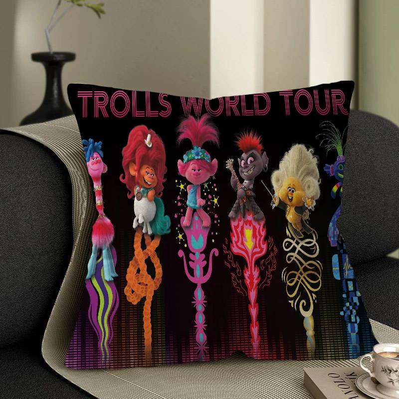 Мультяшная Наволочка для Подушки 45*45см T-Trolls Объединяйтесь Декоративная Наволочка для Подушки Домашняя Наволочка для Подушки Дивана 12x12Inch