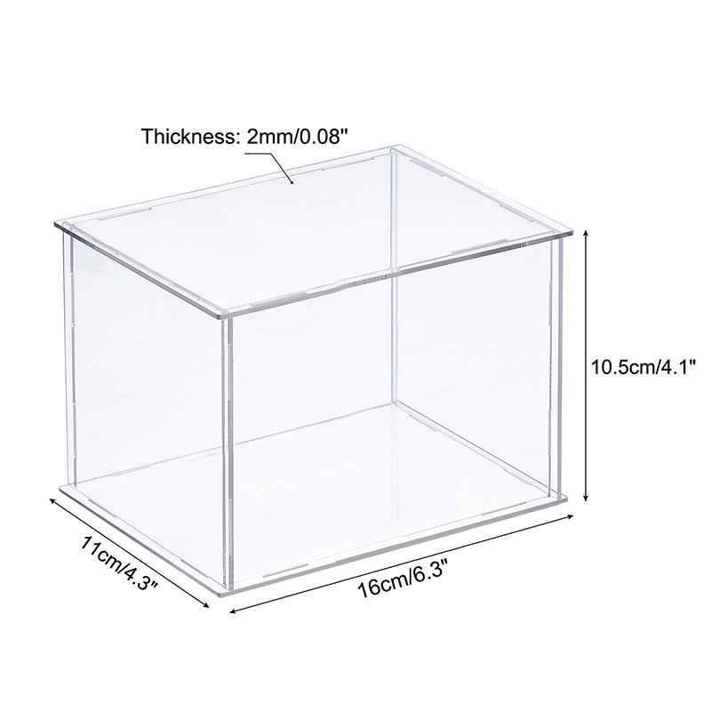 Acrylic Display Case for Collectibles Figures Toys Clear Plastic Box Cube Storage Box Assemble Dustproof Protection Showcase