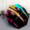 KPop Demon X Automatic opening and closing folding umbrella with 8-rib frame and compact travel design, perfect for all occasions | Stylish