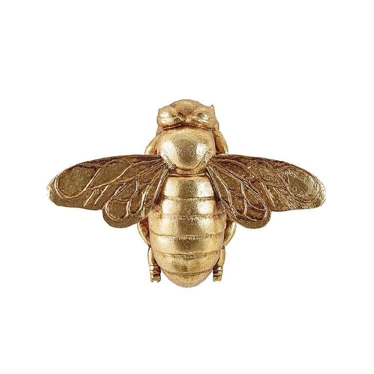 

Resin Golden Bees Sculpture Hanging Animal Statue Ornament Adornment For Wall Display Housewarmings And Holiday Gift S