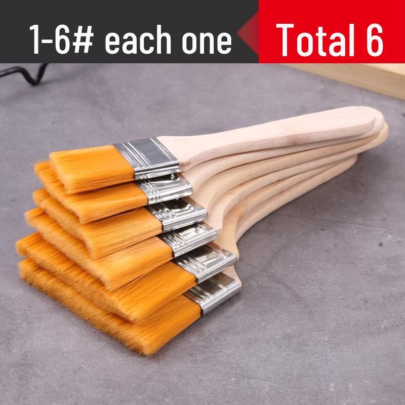 Nylon Soft Bristle Industrial Paint & Art Brush - Small BBQ & Lab Use