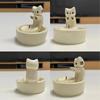 Roztomilé kotě svícen Hřejivé tlapky Kreslený svícen Vtipné Kreativní Krásné voňavé řemesla odolná vůči teplu Domácí dekorace