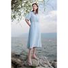 Sancai 2025 Summer Plus Size Casual Lapel Dress