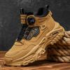 High-top Men's Shoes  New Autumn Trendy Brand Versatile Leather Sports Shoes for Men's Outdoor Anti-slip Thick-soled