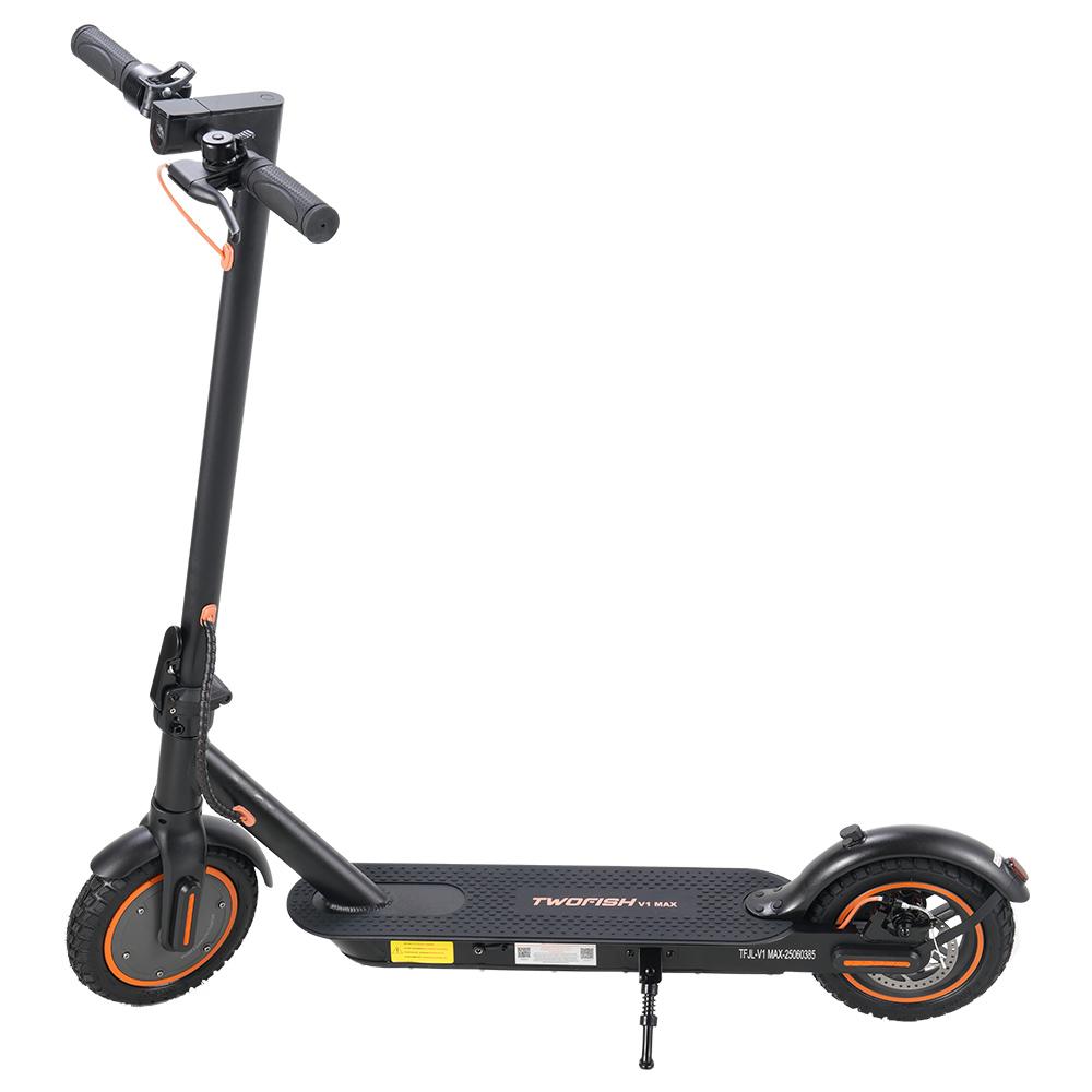TWOFISH V1 MAX Electric Scooter, 400W Motor, 36V 10.4Ah Battery, 10 Inch Tires, 32km/h Max Speed, 25km Range