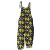 Women's Casual Loose Jumpsuit Christmas Print Wide Leg Jumpsuit Sleeveless With Pockets