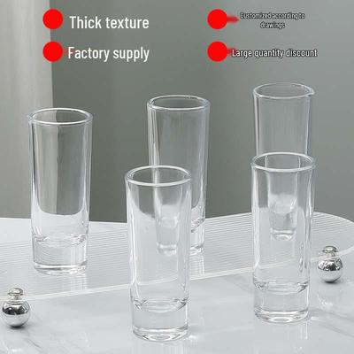 Weiß-kariertes 60ml Schnapsglas - Gerades Bar-Cocktail-Shotglas