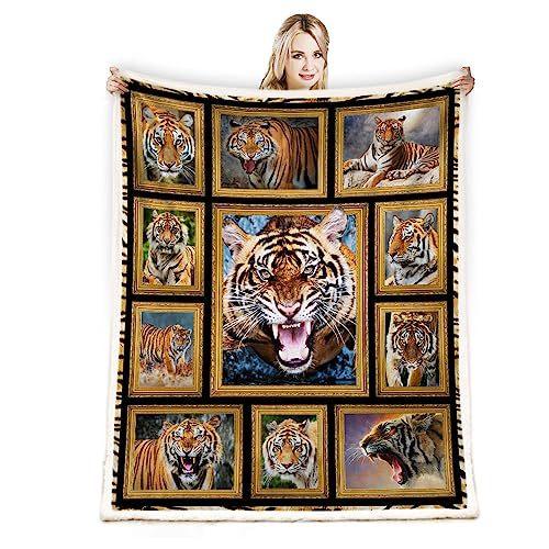 Tiger print blanket sofa nap blanket sheet bedspread blanket direct supply