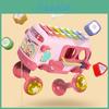 Colorful Xylophone Bus Red Sensory Development Kids Musical Toy Plastic