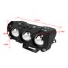 Motorcycle LED 3 Lens Spotlight ATV Scooter Auxiliary Fog Lamp Hi/Low Beam Running Light Driving Universal Headlight 12V 24V