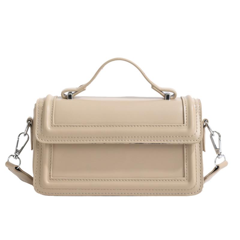 Casual Solid Color Shoulder Bag Spring and Winter New Casual Handbag Fashionable Simple Messenger Small Square Bag