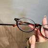 Retro Tortoiseshell Myopia Glasses for Women Korean Style Ellipse Shortsighted Eyeglasses Anti Blue Light Eyewear Diopte-2.0