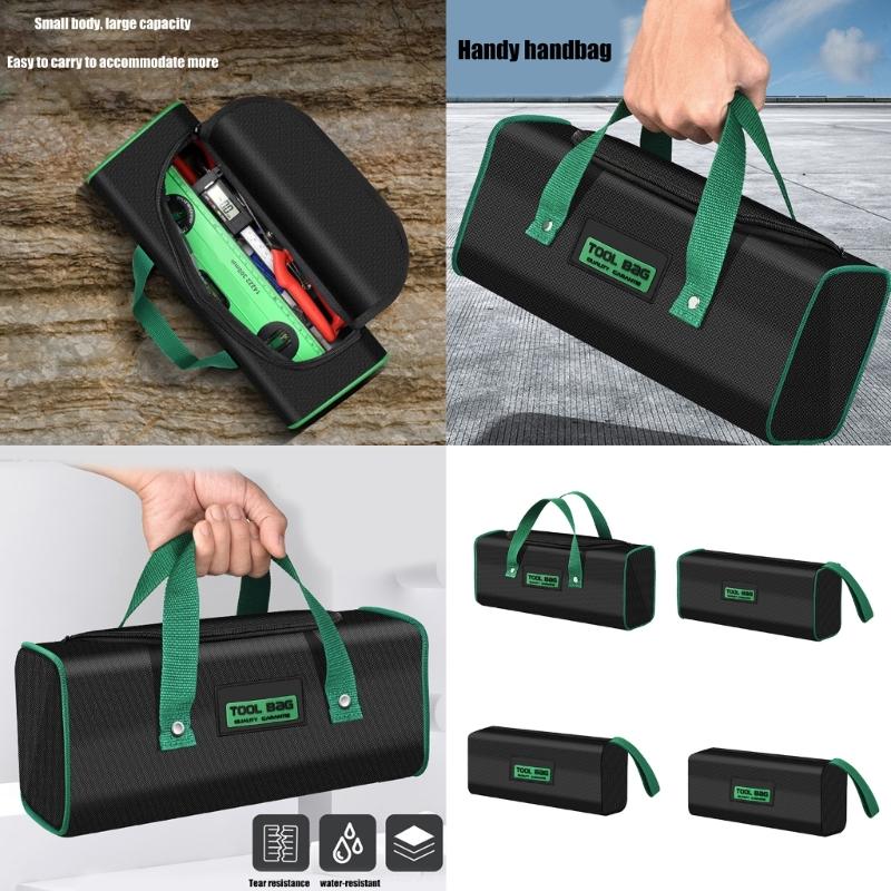 Efficient Tool Management Bag Oxford Tool Organizers for Electricians Outdoor Waterproof Zippered Tool Carriers Case