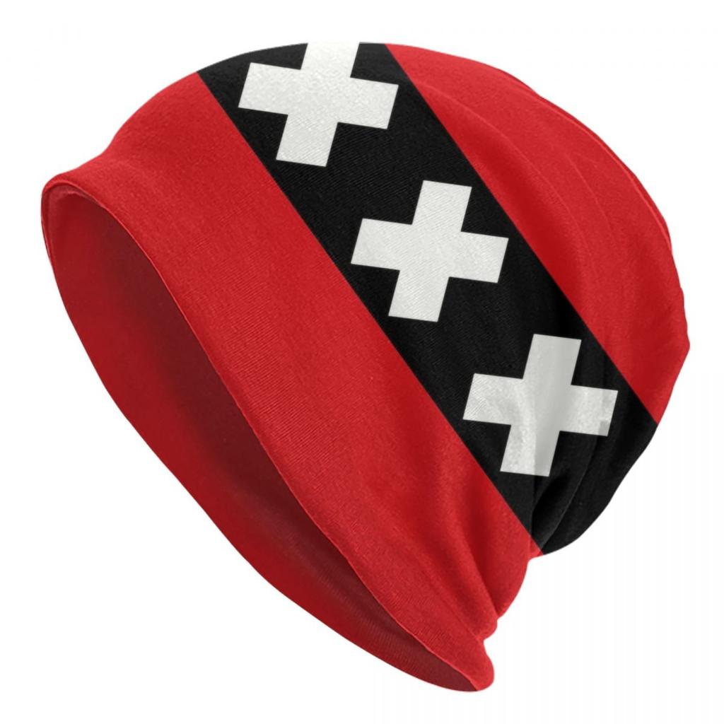 Netherlands Flag Bonnet Hats Street Knitting Hat For Unisex Women Warm Winter Holland Flag Skullies Beanies Caps