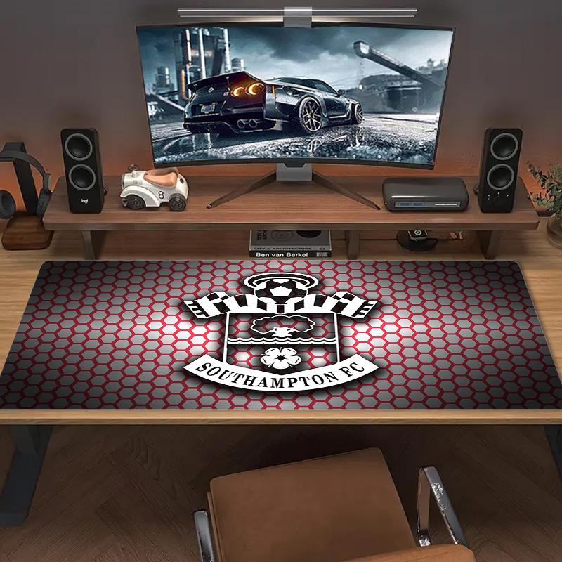 Southampton fc Logo Color Mouse Pad Large Gaming Table Cushion Non-slip Laptop Tablet Big Mousepad XXL Mat Mini PC Playmat With Lock edge