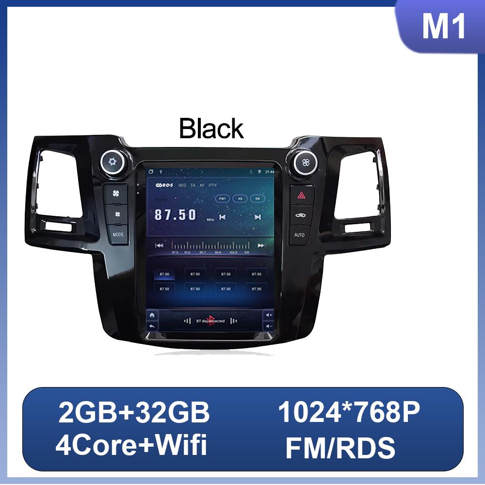 9.7 Inch For Toyota Fortuner Hilux MT Revo 2005 - 2015 For Tesla Style Car Radio Multimedia Video Player 2 Din Android 14 DSP