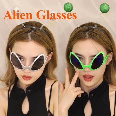 Halloween Alien Alien Brille Lustige Feiertagsparty Sonnenbrille Erwachsenen- und Kinderpartyzubehör Regenbogen-Gläser ET Sonnenbrille