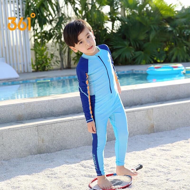 361° Boys  Long Sleeve One-Piece Sun Protection Swimsuit 120 (H: 105-115cm, W: 15-17.5kg)