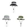 Summer Mens Outdoor Wide Brim Fishing Hat With Breathable Polyester Sun Protection For Casual Wear