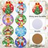 8pcs/sets Christmas Diamond Painting Coaster DIY Snowman Christmas Tree Drink Cup Diamond Art Coasters Christmas Decoration 2024