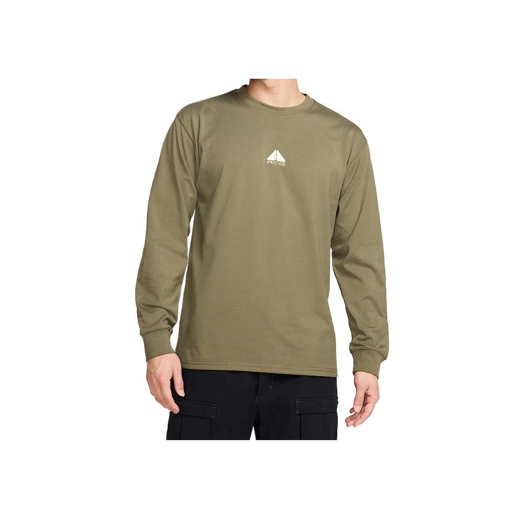 Nike ACG Lungs Comfortable Skin-Friendly Fashion Versatile Long Sleeve T-Shirt Men tops Olive-Green DR7754-222