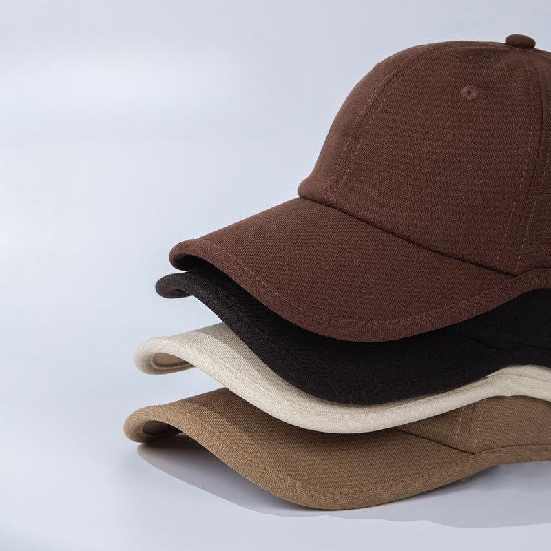 Spring and Summer Casual Versatile Baseball Cap Wide Brim Big Face Baseball Cap Men and Women Show Their Faces Small Big Head Circumference Hat