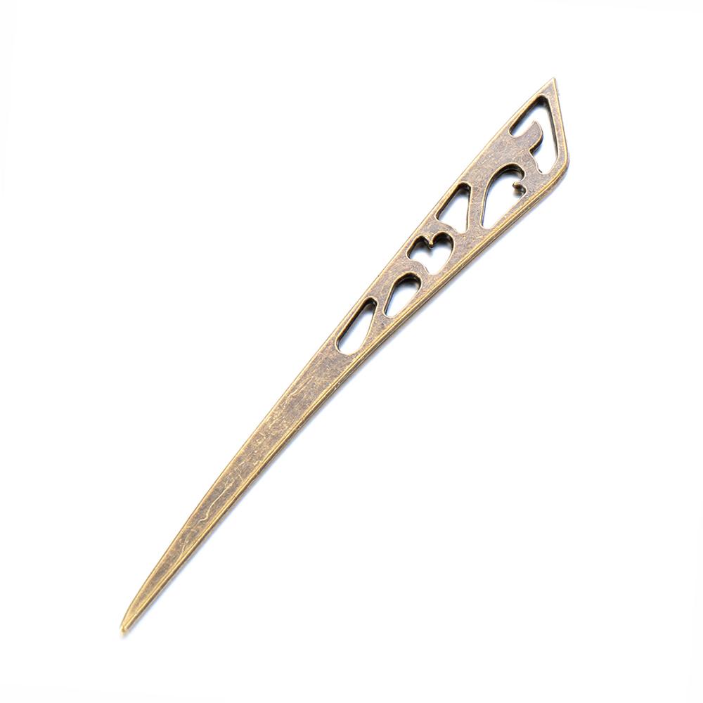 Gebogene Mode Haaraccessoires Styling Werkzeuge Vintage Metallisch Bronze Haarnadeln Vintage Haarstäbe Haarspange Haarnadel