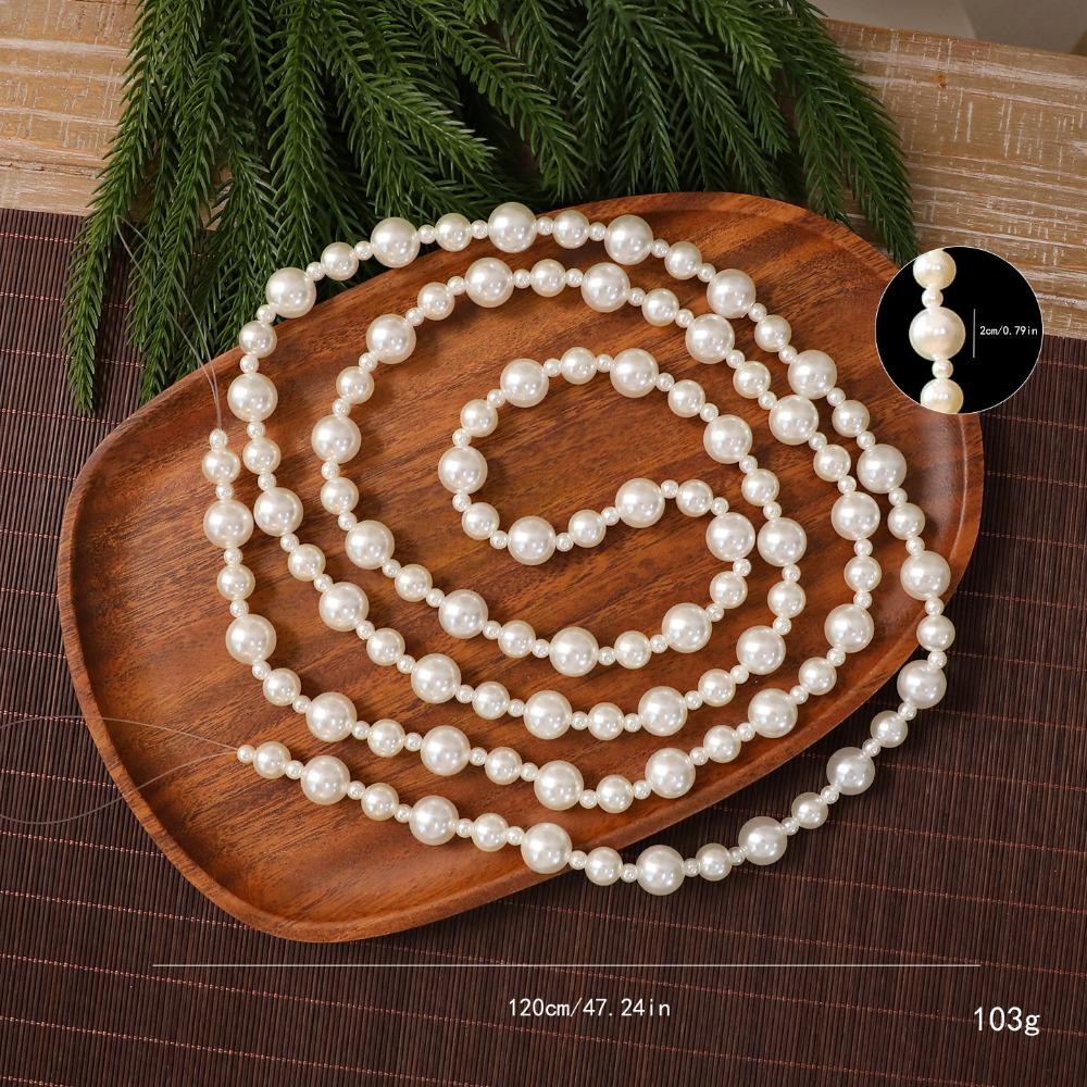 Decorative Bead Chain Christmas Bead Garland Tree Bead Garland  Christmas Tree Decor
