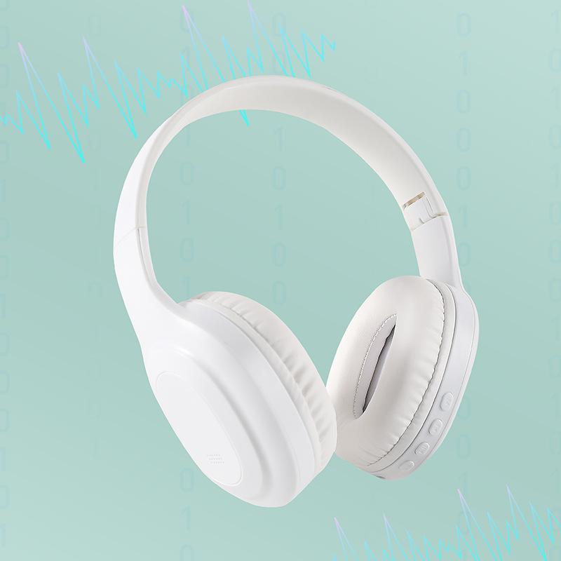 

New-0 headset wireless bluetooth headset game sports long battery life private mode e-sports білий