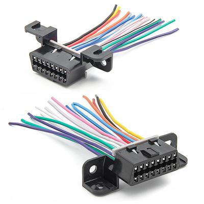 10/30cm DIY 16 broches J1962 OBD2 Câble d'extension Ligne mâle vers Femelle Outil de diagnostic automobile automatique Connecteur OBD 2