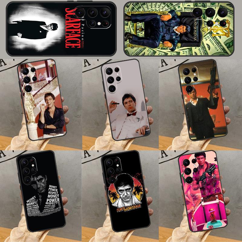 Scarface Tony Montana Phone Case For Samsung Galaxy S25 Ultra S24 S23 S22 Ultra S9 S10 S20 Plus S21 FE Funda Cover